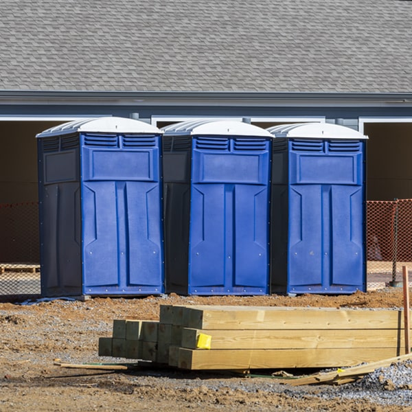 do you offer hand sanitizer dispensers inside the portable restrooms in Farber MO